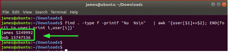 find-disk-space-used-by-specific-user-linux