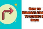 How to Redirect stderr to stdout in Bash