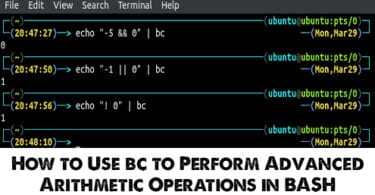 To Perform Advanced Arithmetic Operations In Bash