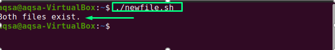 Bash if exist. File exists.