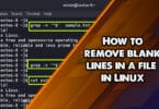 How to remove blank lines in a file in Linux