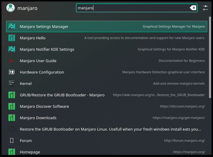 Manjaro grub. GDM settings.