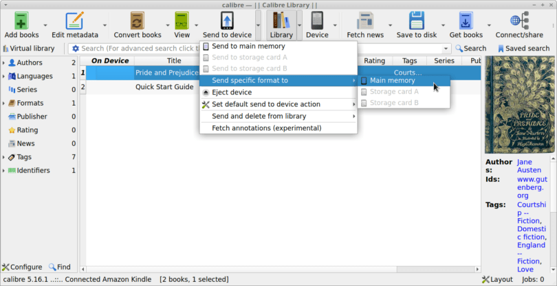 how to import calibre library