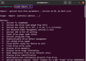 Как установить hdparm linux
