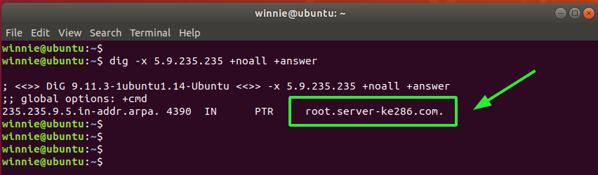 How To Get A Hostname domain Name From An IP Address In Linux