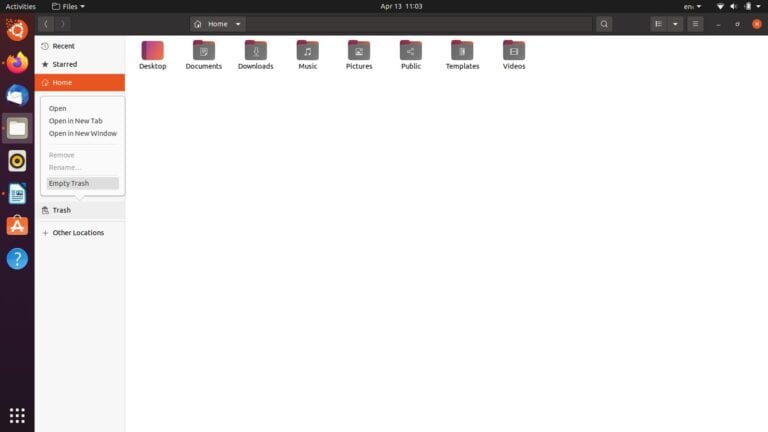 empty trash linux empty trash linux