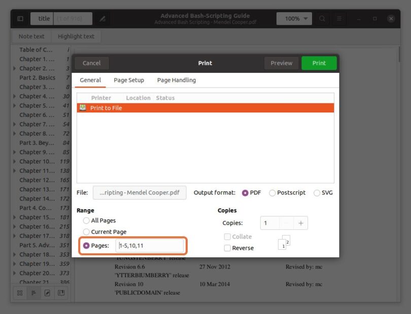 How to extract pages from a PDF in Linux