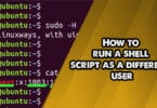 How to run a shell script as a different user