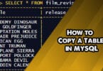 How to Copy a Table in MySQL