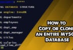 How to Copy or Clone an Entire MySQL Database