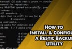 How to Install and Configure a Restic Backup Utility