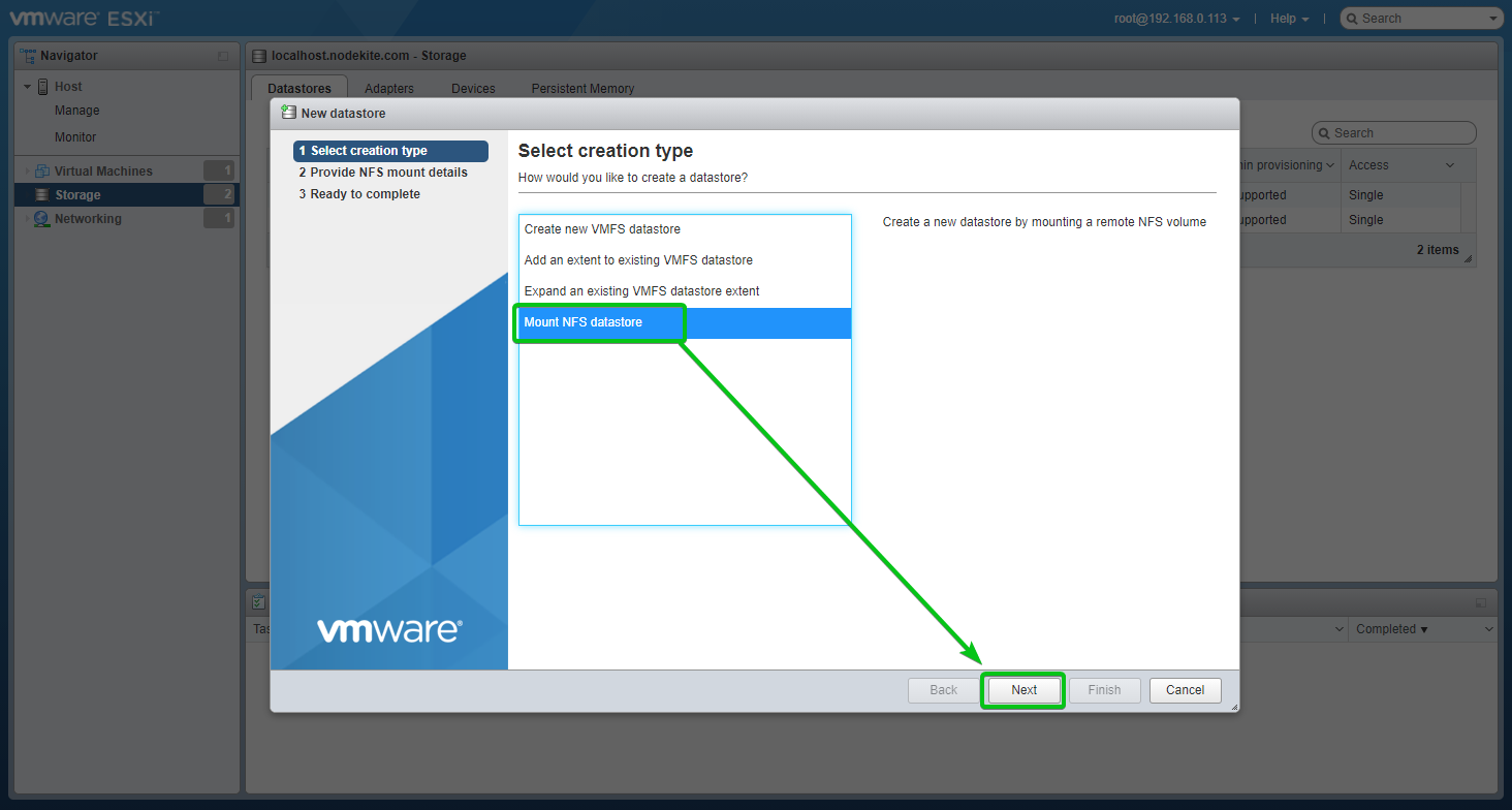 Vmware synology