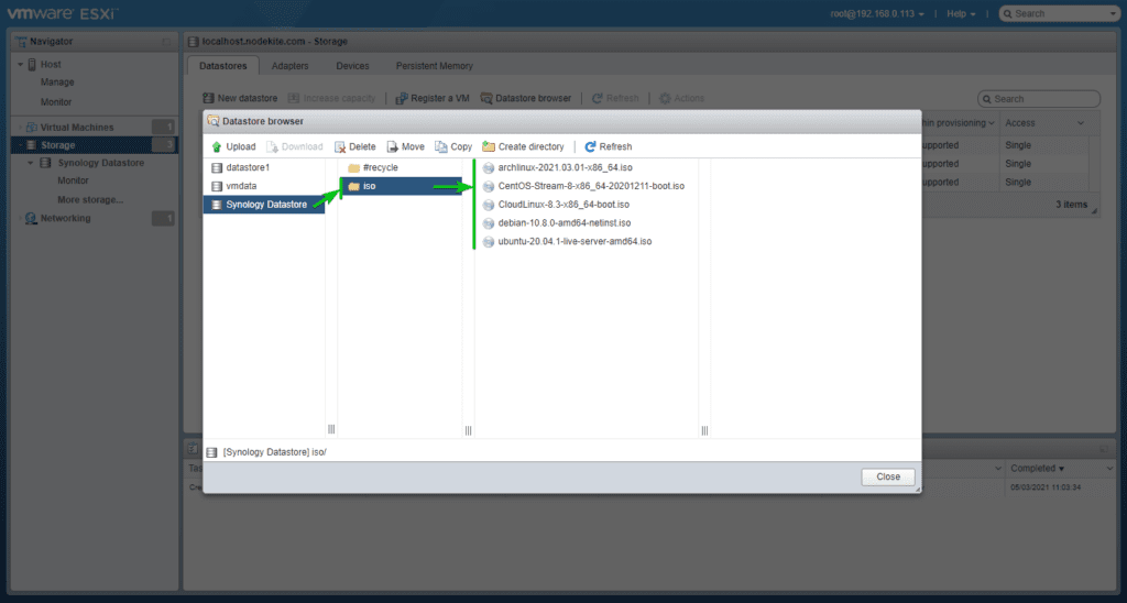 Vmware esxi установить на synology