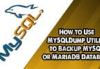 How to Use MySQLDump Utility to Backup MySQL or MariaDB Database