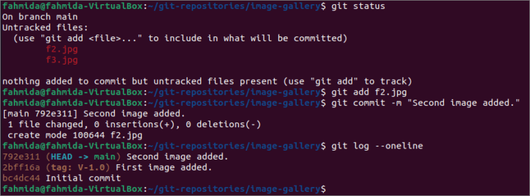 How to add tag specific commit in git