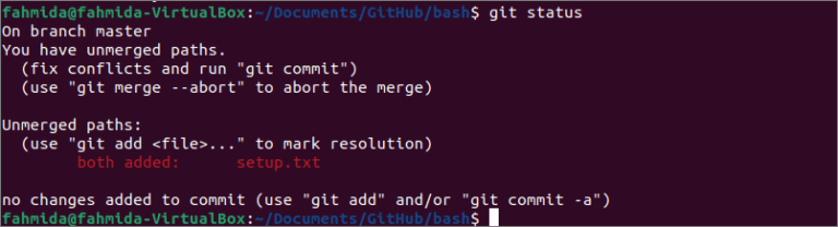 How to check for merge conflict in Git