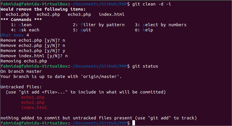git untracked files remove