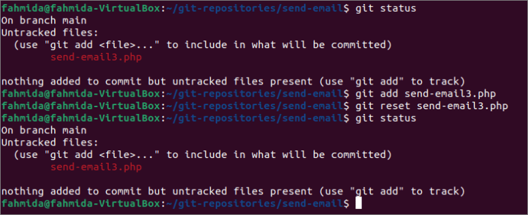 How to use git reset