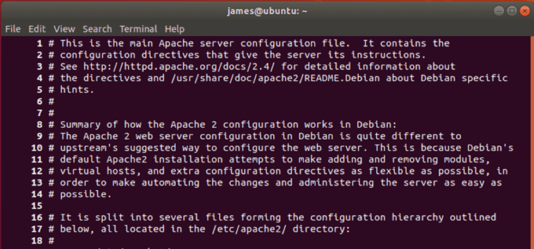 Apache2 Conf Example File