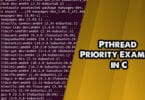 Pthread Priority Example in C