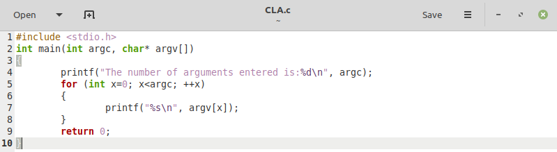 The C Command Line Arguments Processing