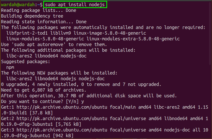 how to install a system node js nvm