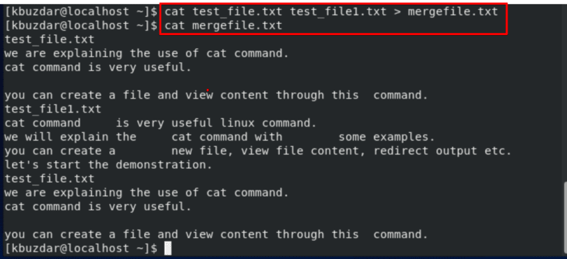 Linux cat нет такого файла