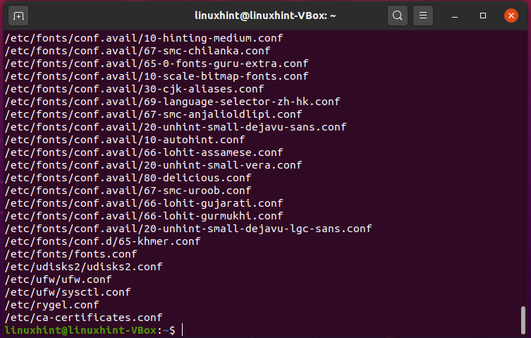find file name linux