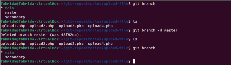 linux git create branch