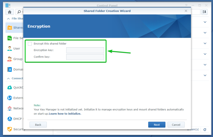 How to Setup Encryption on Synology NAS