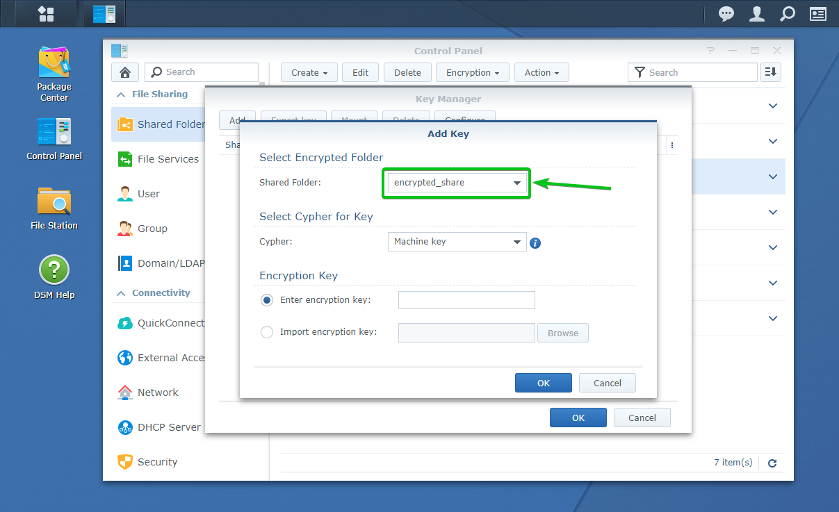 Synology общие папки