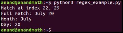 Python re