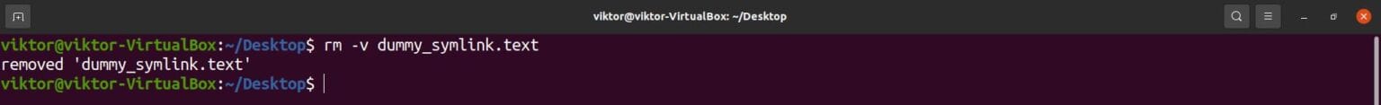 Remove Or Delete Symbolic Link Linux
