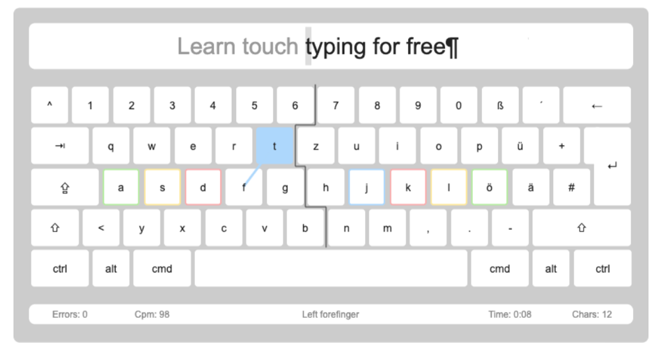 k touch typing tutor free download