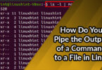 How Do You Pipe the Output of a Command to a File in Linux