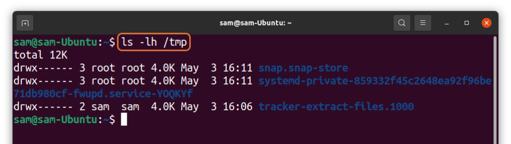 how-to-check-the-size-of-tmp-in-linux