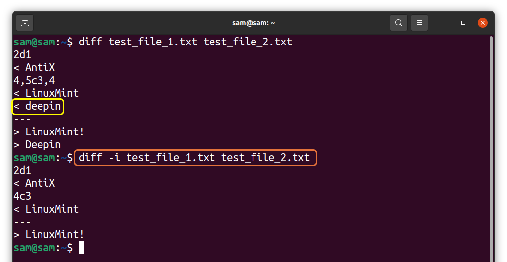 sublime diff two files