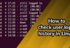 How to check user login history in Linux?