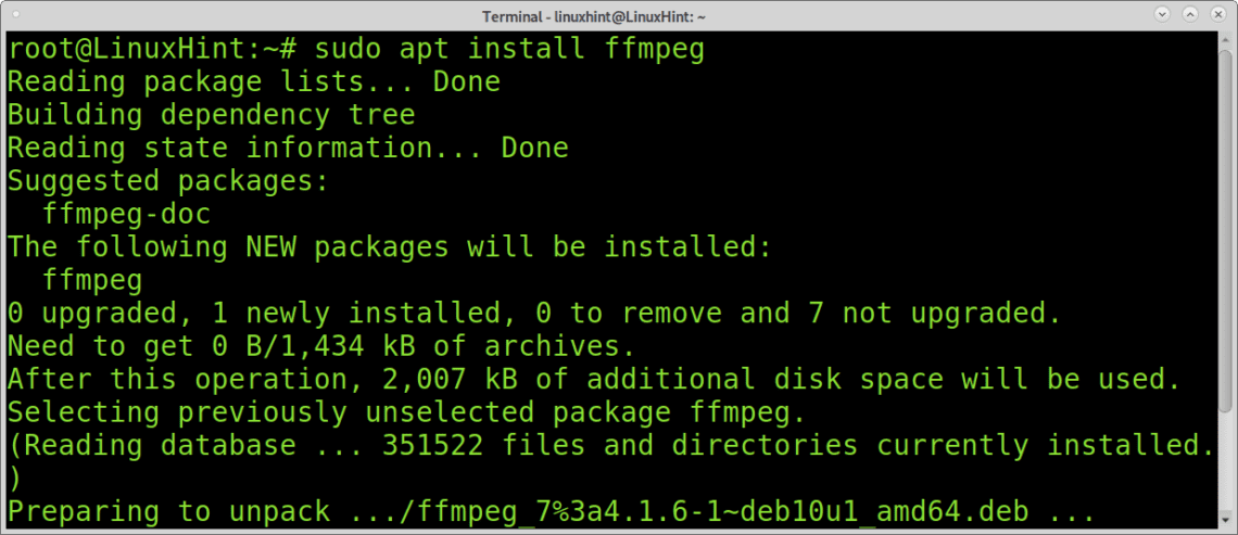ffmpeg crop time video