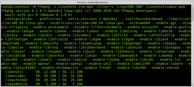 ffmpeg filters linux