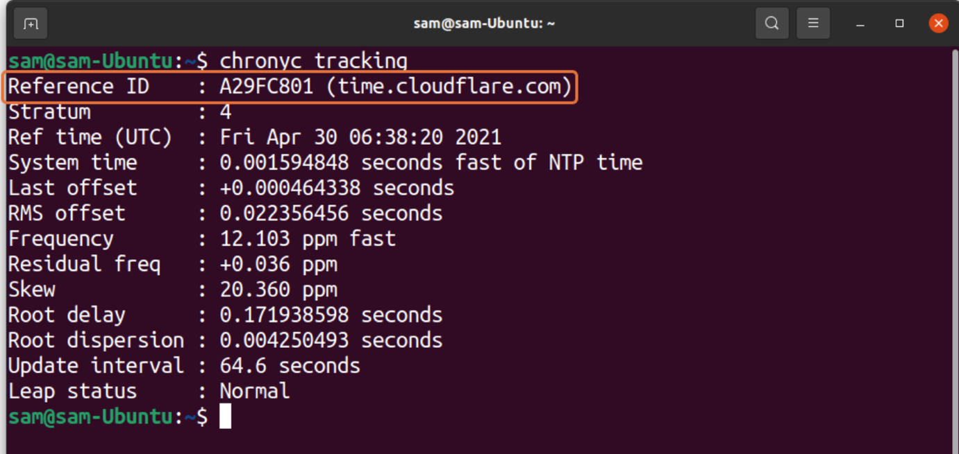 Linux ntp server