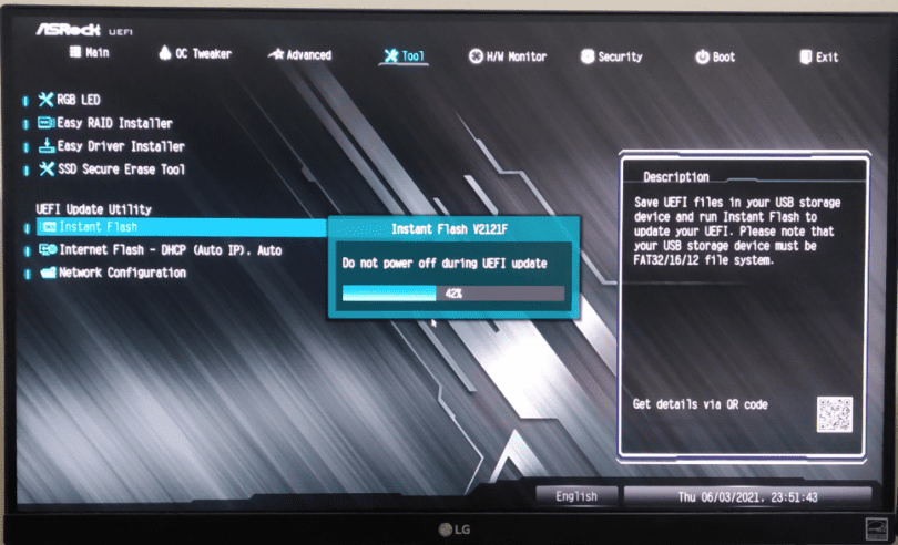 Updating the BIOS on UEFI Systems