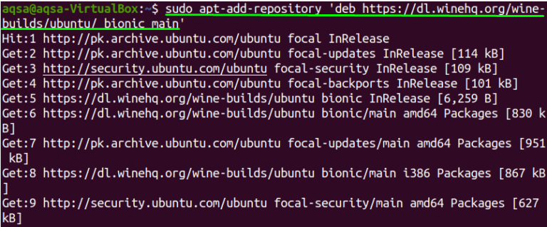 Репозиторий https dl winehq org wine builds ubuntu bionic inrelease не подписан