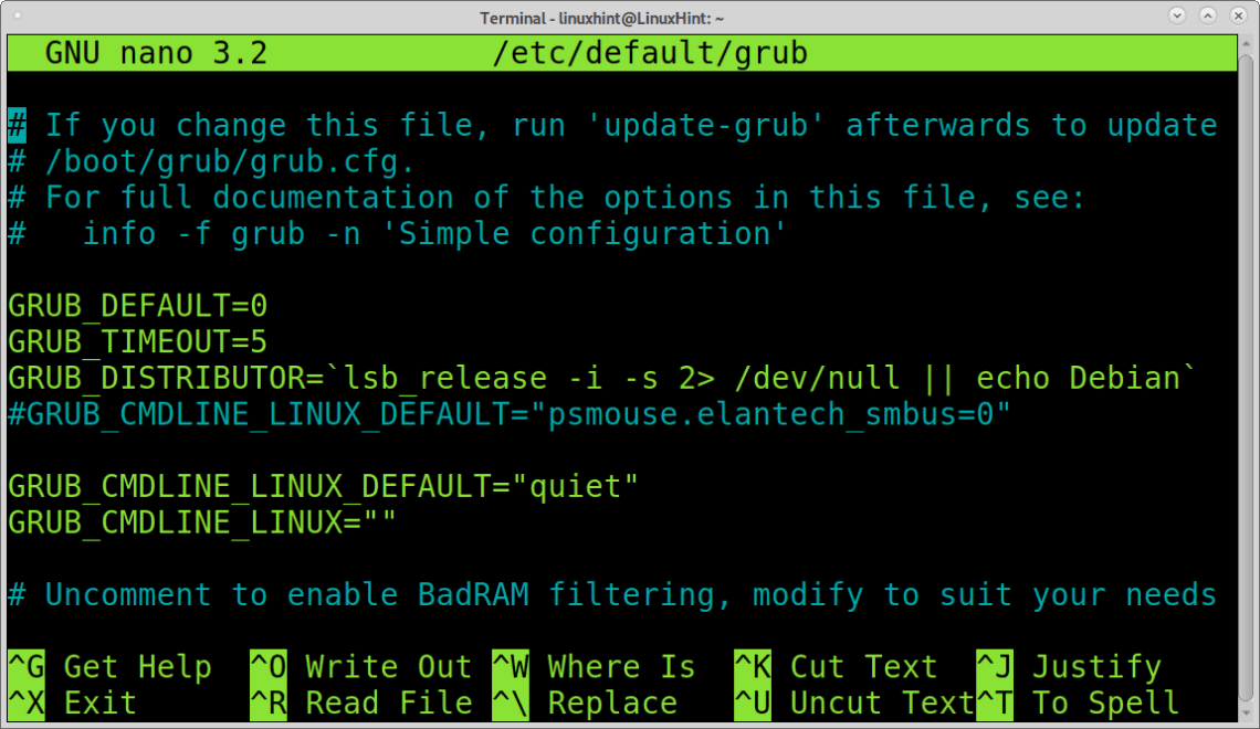 Update grub не находит linux