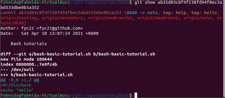 How to View the Commit History of the Git Repository