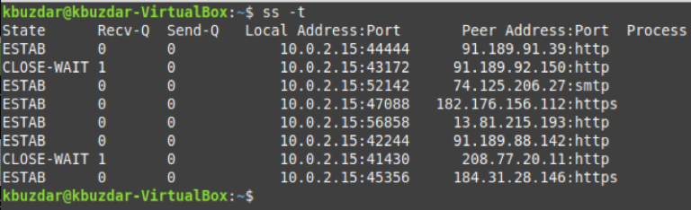 Linux で ss コマンドを使用する方法