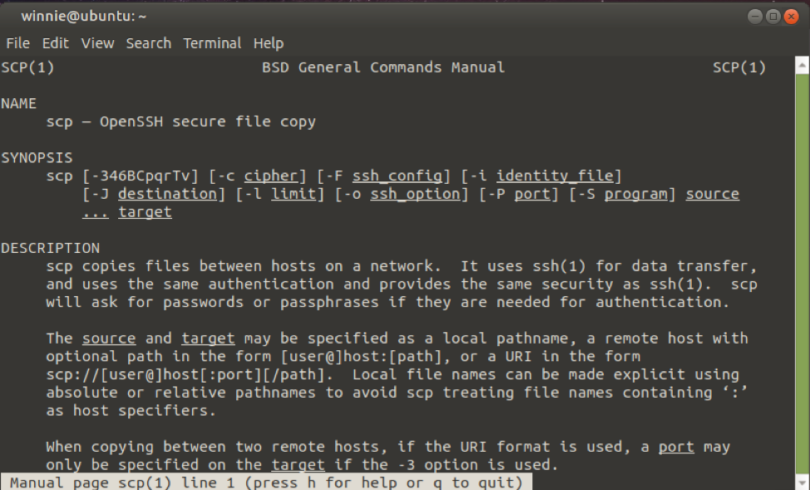 ssh copy folder files from local to remote linux