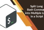 Split Long Bash Command into Multiple Lines in a Script