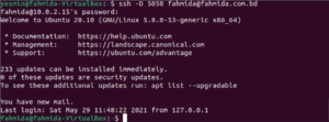 ssh proxy tunnel linux