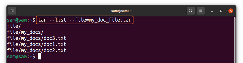 How To View The Content Of A Tar File 